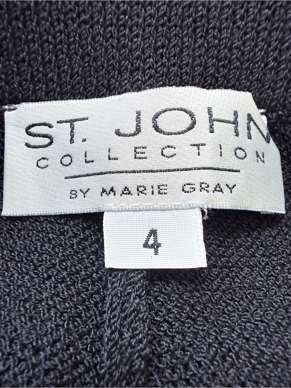 St John Collection Santana Knit Mandarin Collar Embroidered Jacket Gold Trim 4 - Picture 9 of 12